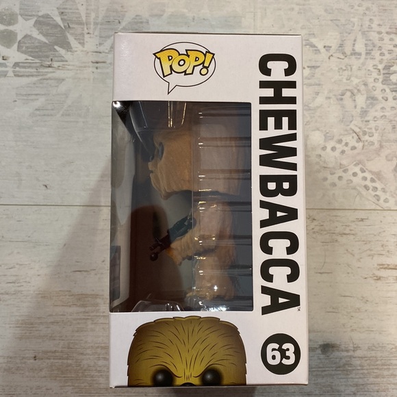 Funko Pop Chewbacca Flocked #63 Star Wars Exclusive Bobble Head - Picture 6 of 12